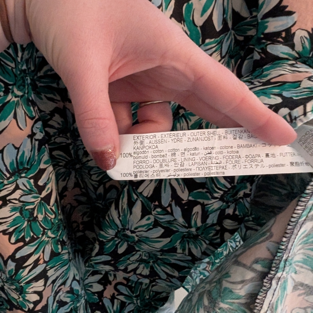 Zara Floral Cutout Poplin Dress - Picture 9 of 9